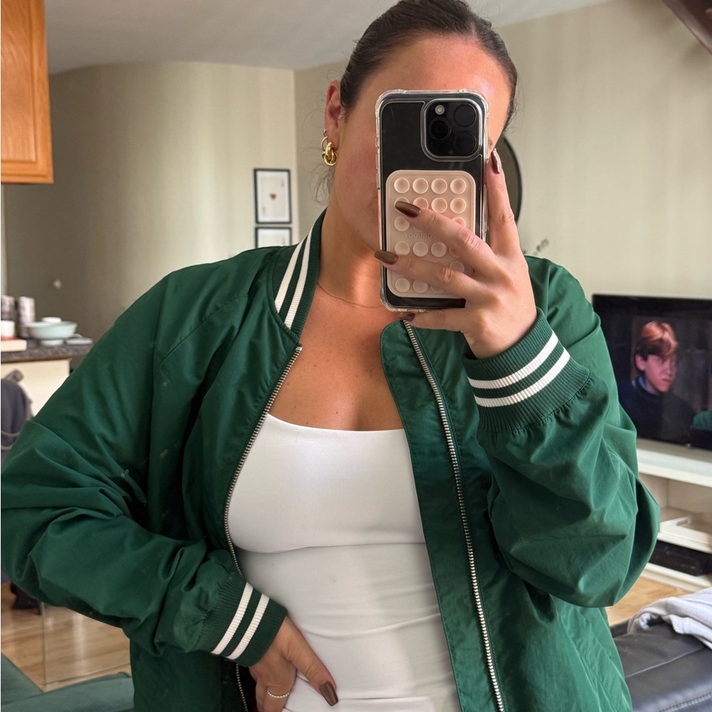 H&M Green Bomber Jacket